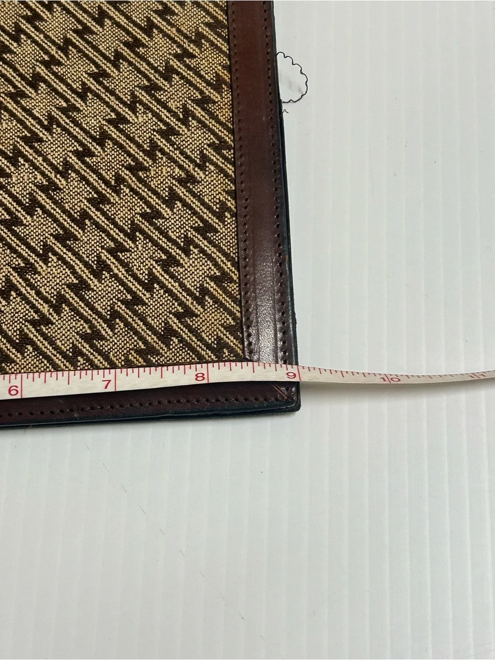 Vintage Damaged Aldo Navarro First Cable Club Leather Portfolio Folder